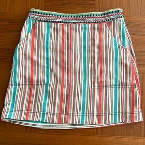 Anthropologie striped skirt, worn once, Size 10